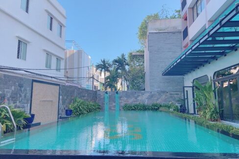 Nice Studio apartment for rent with beautiful pool near An Thuong area , Ngu Hanh Son, Da Nang A385N