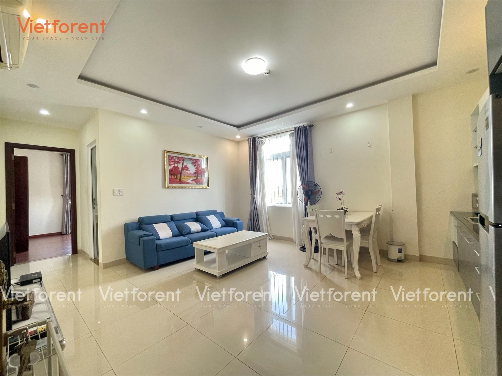 Two bedroom apartment for rent have nice view, spacious, location at An Thuong area, My An, Da Nang A541N.3